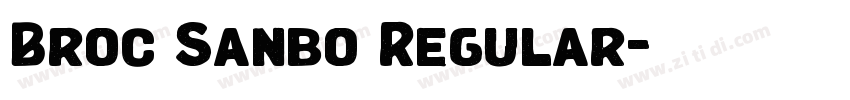 Broc Sanbo Regular字体转换